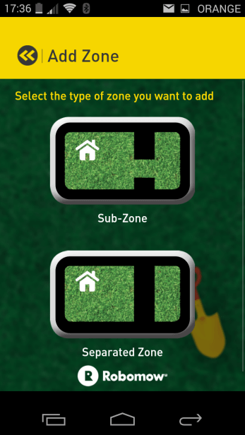 Menu Option - Add Zone